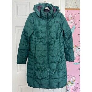 The North Face 550 Series Nylon Coat Green Goose Down Parka Puffer Medium Hooded
